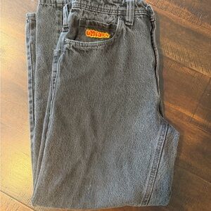 Mens Black Stonewash Empyr Jeans